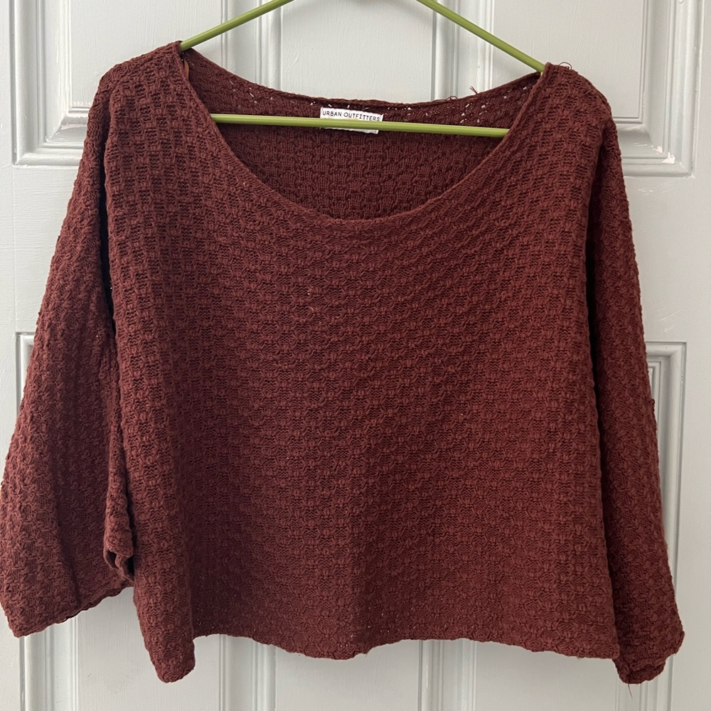 Urban Outfitters brown crop sweater